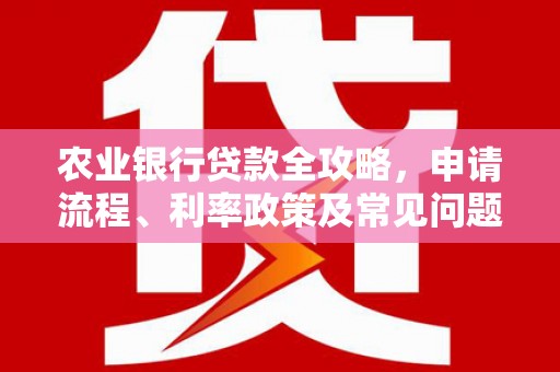 佳里农业银行贷款全攻略，申请流程、利率政策及常见问题解析