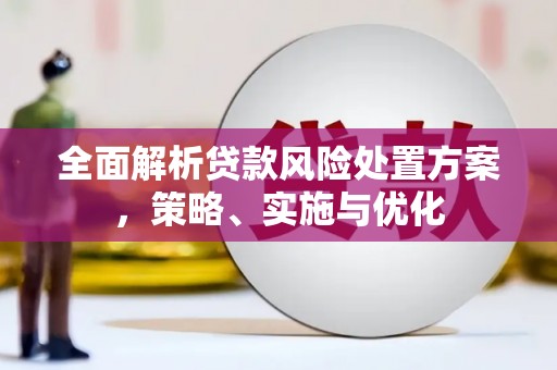 佳里全面解析贷款风险处置方案，策略、实施与优化