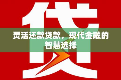 佳里灵活还款贷款，现代金融的智慧选择
