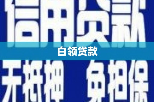 佳里白领贷款