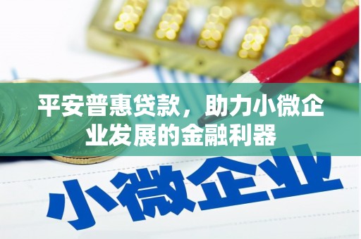 佳里平安普惠贷款，助力小微企业发展的金融利器